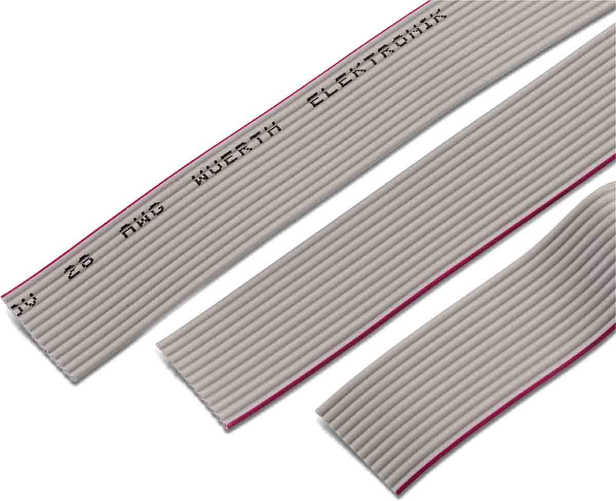 Wurth Elektronik WR-CAB Series Flat Ribbon Cable, 20-Way, 1.27mm Pitch, 1m Length