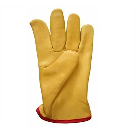 RS PRO Yellow Leather Work Gloves, Size 10