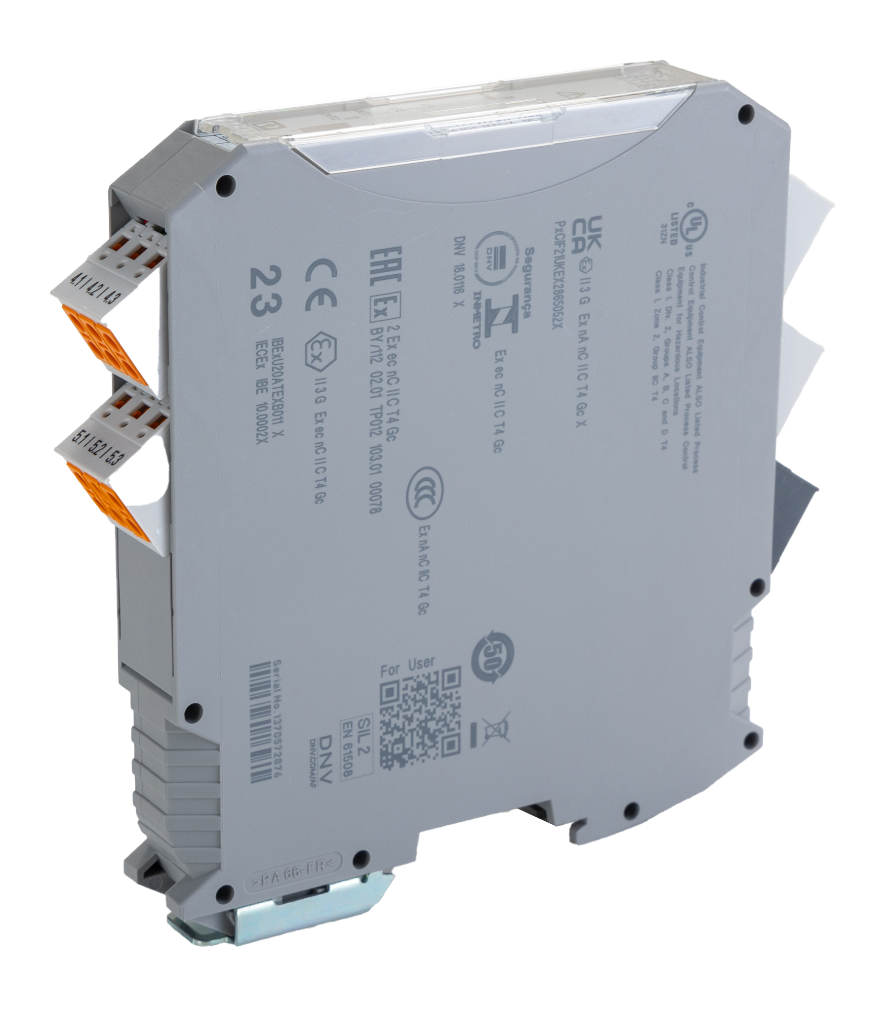 Phoenix Contact MACX MCR-SL-2NAM-R-UP-SP Series Isolation Amplifier, 24 → 230V ac/dc Supply, ATEX