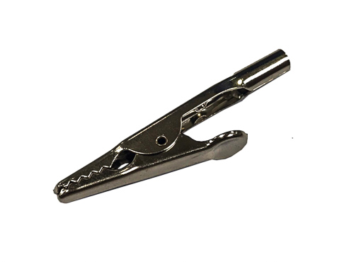 RS PRO Crocodile Clip, Nickel Plated Contact, 4A, Silver