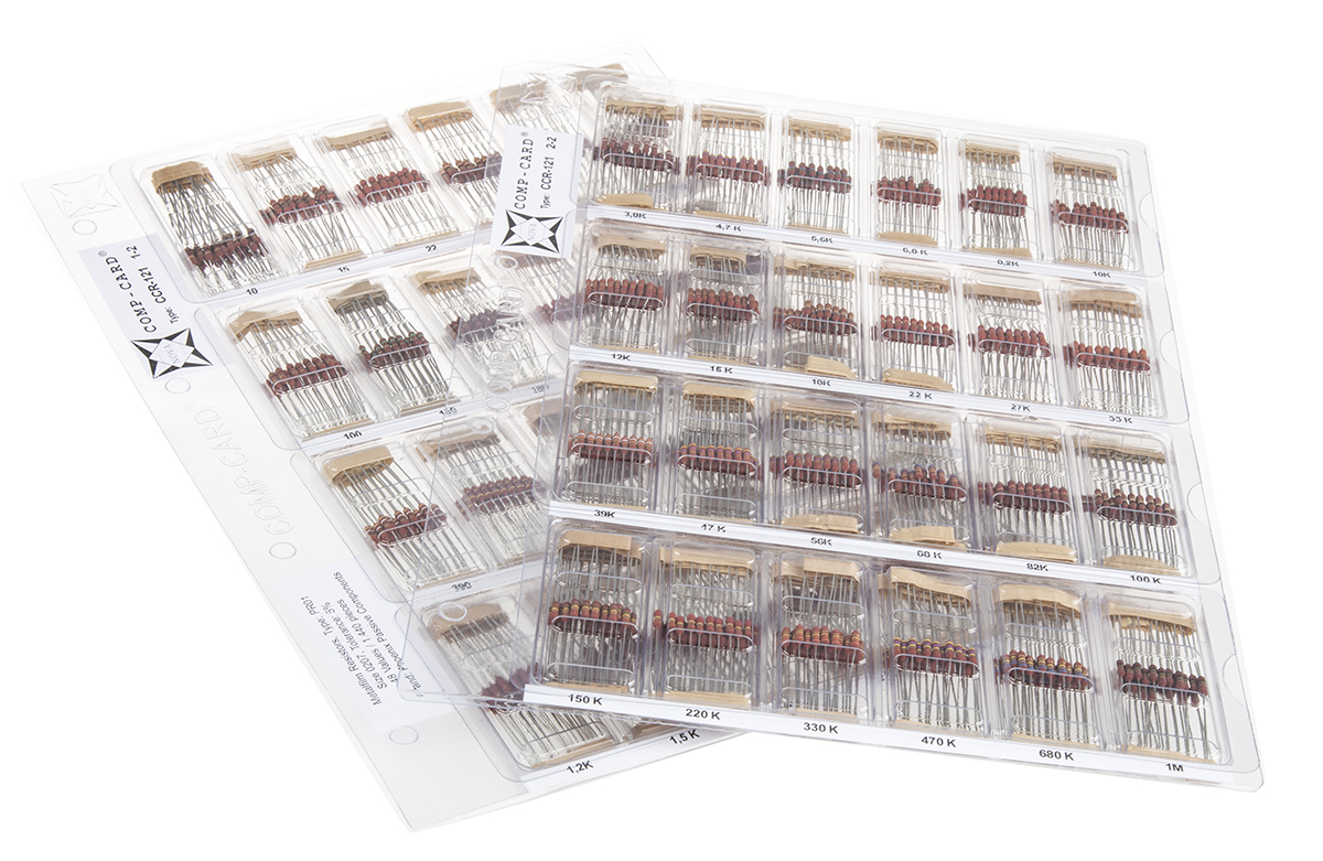 Nova, CCR-121 Metal Film, Through Hole 48 Resistor Kit, with 1440 pieces, 10 Ω → 1MΩ