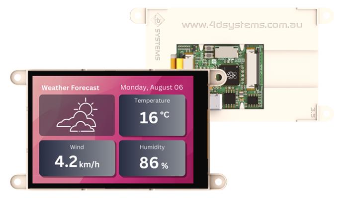 4D Systems gen4-RP2350-35CT TFT TFT LCD Display / Touch Screen, 3.5in HVGA, 320 x 480pixels