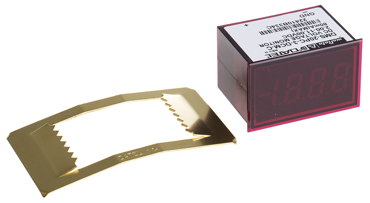 Murata Power Solutions Digital Voltmeter DC, LED Display 3.5-Digits ±0.01 %