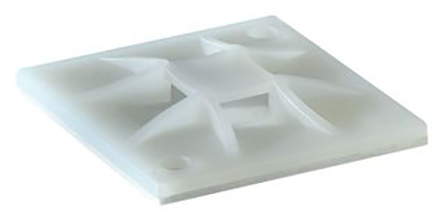 HellermannTyton Natural Cable Tie Mount 40 mm x 40mm, 8.4mm Max. Cable Tie Width