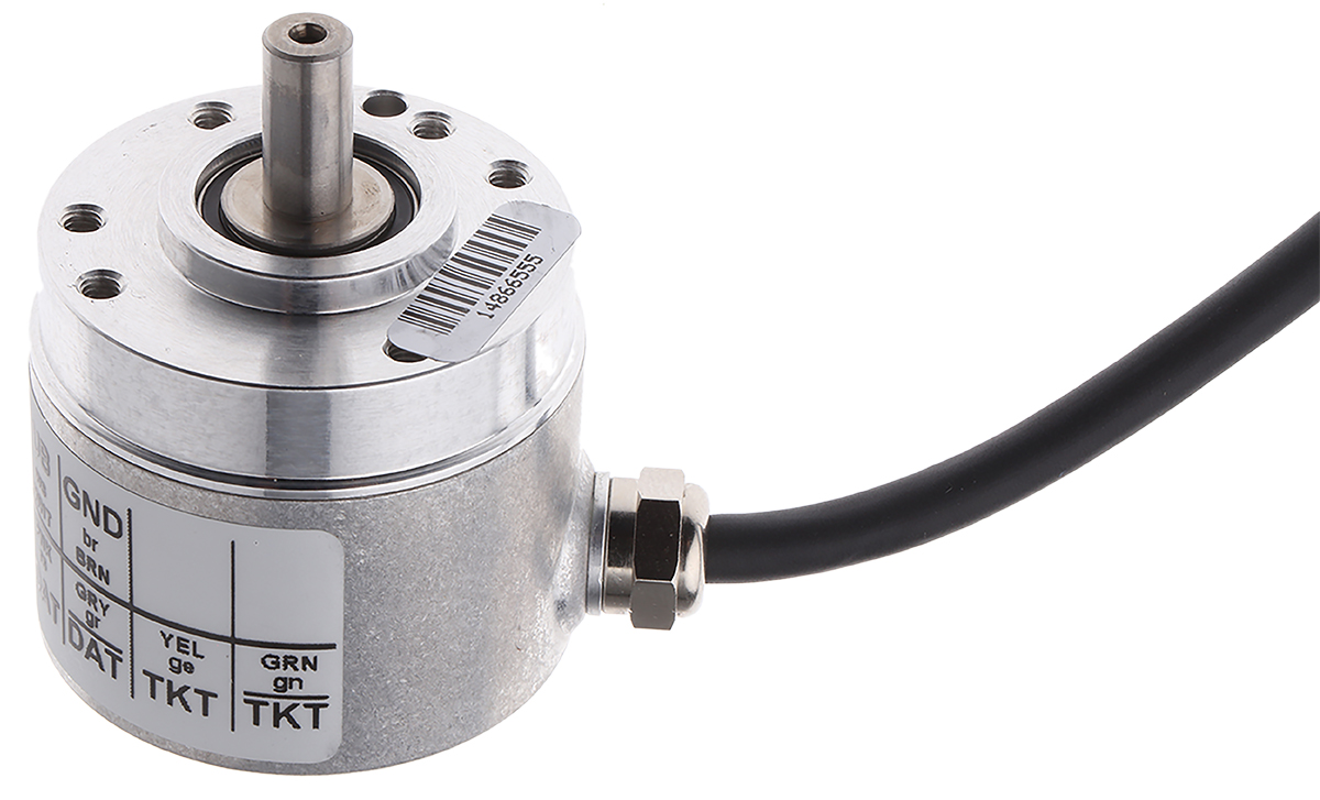 Hengstler AC36 Series Absolute Absolute Encoder, Gray, SSI Signal, Solid Type, 10mm Shaft