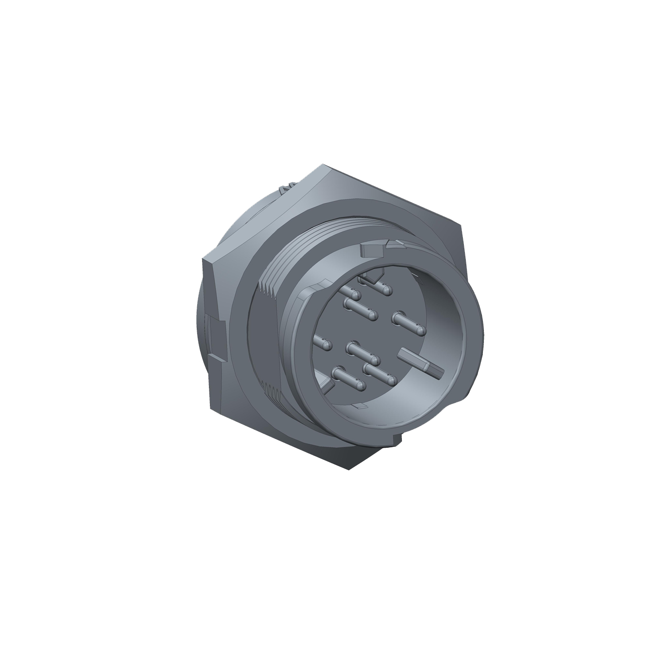 Amphenol Industrial Circular Connector, 3 Contacts, Panel, Standard Connector, Plug, Male, IP68, X-LOK Series