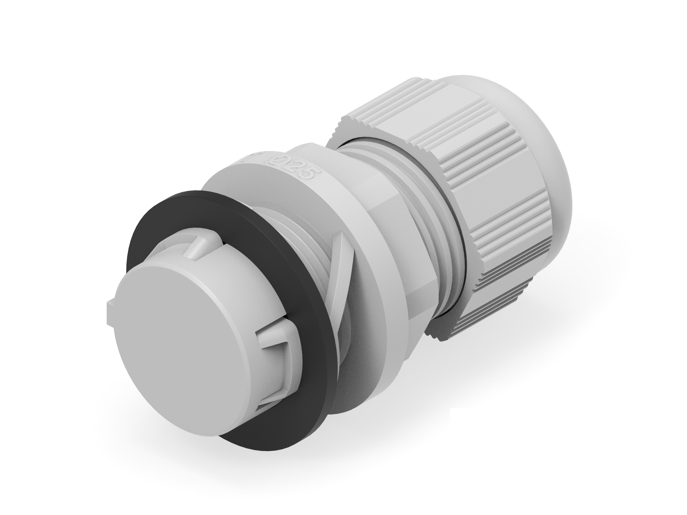 Entrelec 1SNG Series Light Grey PA 6 Cable Gland, 8mm min., 17mm max., IP66, IP68