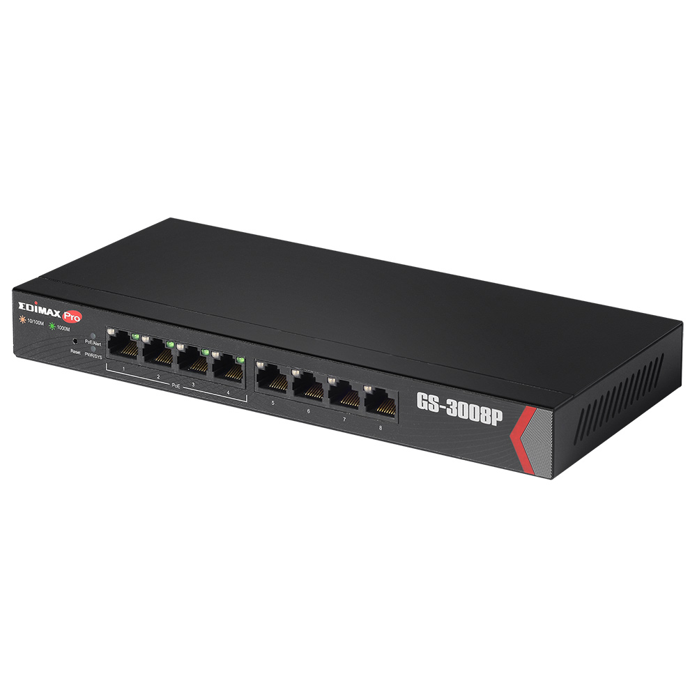 Edimax GS-3008P, Smart 8 Port Gigabit Switch With PoE