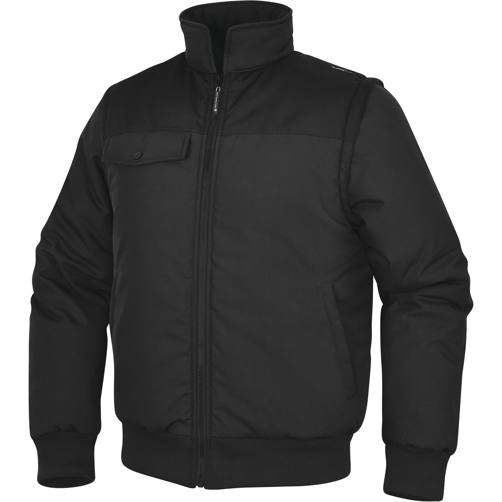 Delta Plus NEWDELTA2 Black/Green/White/Yellow, Windproof Work Jacket, XL