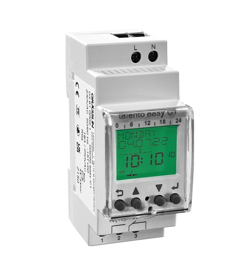 Grasslin Analogue Time Switch 230 V ac, 1-Channel