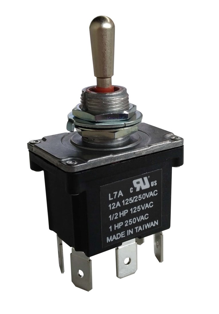 RS PRO Toggle Switch, PCB Mount, On-Off-On, DPDT, Solder Terminal