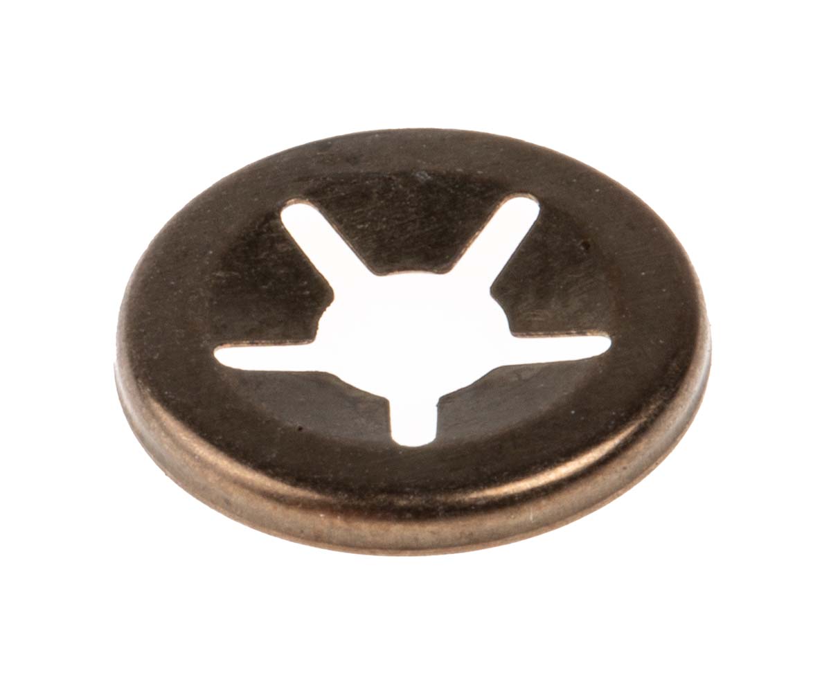 RS PRO Enamelled Steel Open Push-On Fastener for 4mm Shaft