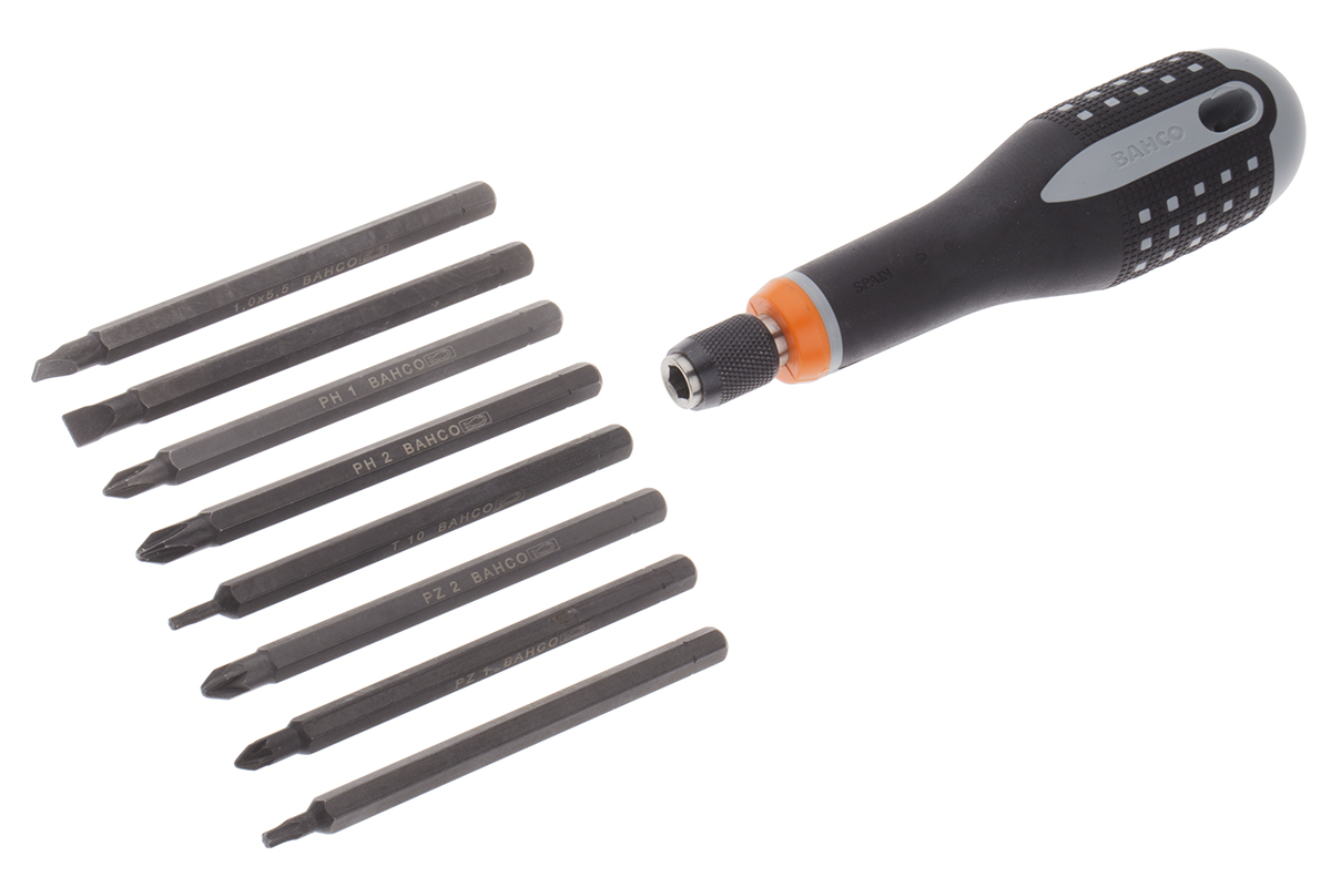 Bahco Hexagon Interchangeable Screwdriver Set, 8-Piece