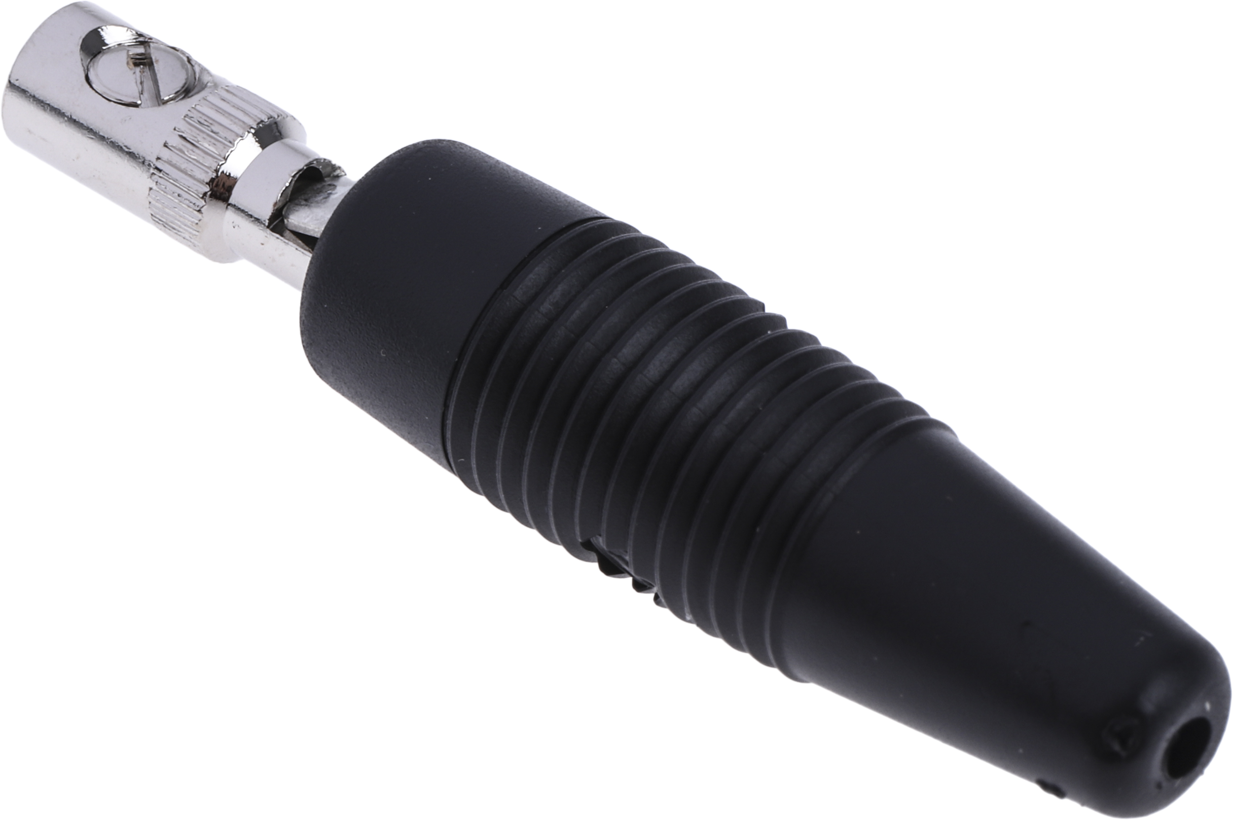 Hirschmann Test & Measurement Black Male Banana Plug, 4 mm Connector, Screw Termination, 16A, 30 V ac, 60V dc, Nickel