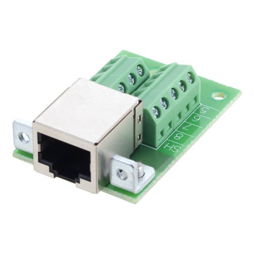 L-Com RJ4 Series Male Ethernet Connector, Cable Horizontal