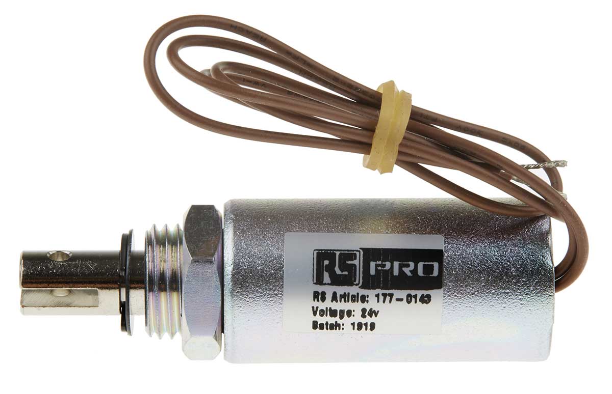 RS PRO Linear Solenoid, 24 V dc