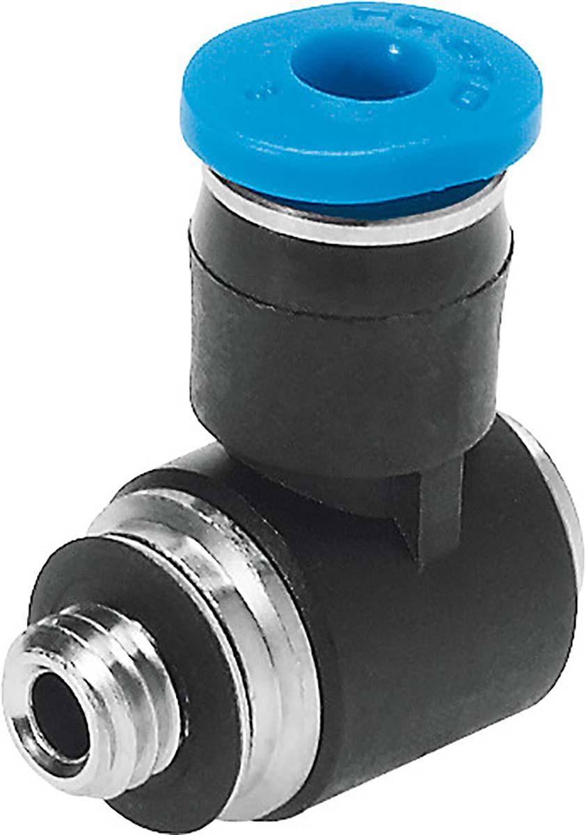 Festo QSMLV Series Straight Threaded Adaptor, M5 Male to Push In 3 mm, Threaded-to-Tube Connection Style, 130830