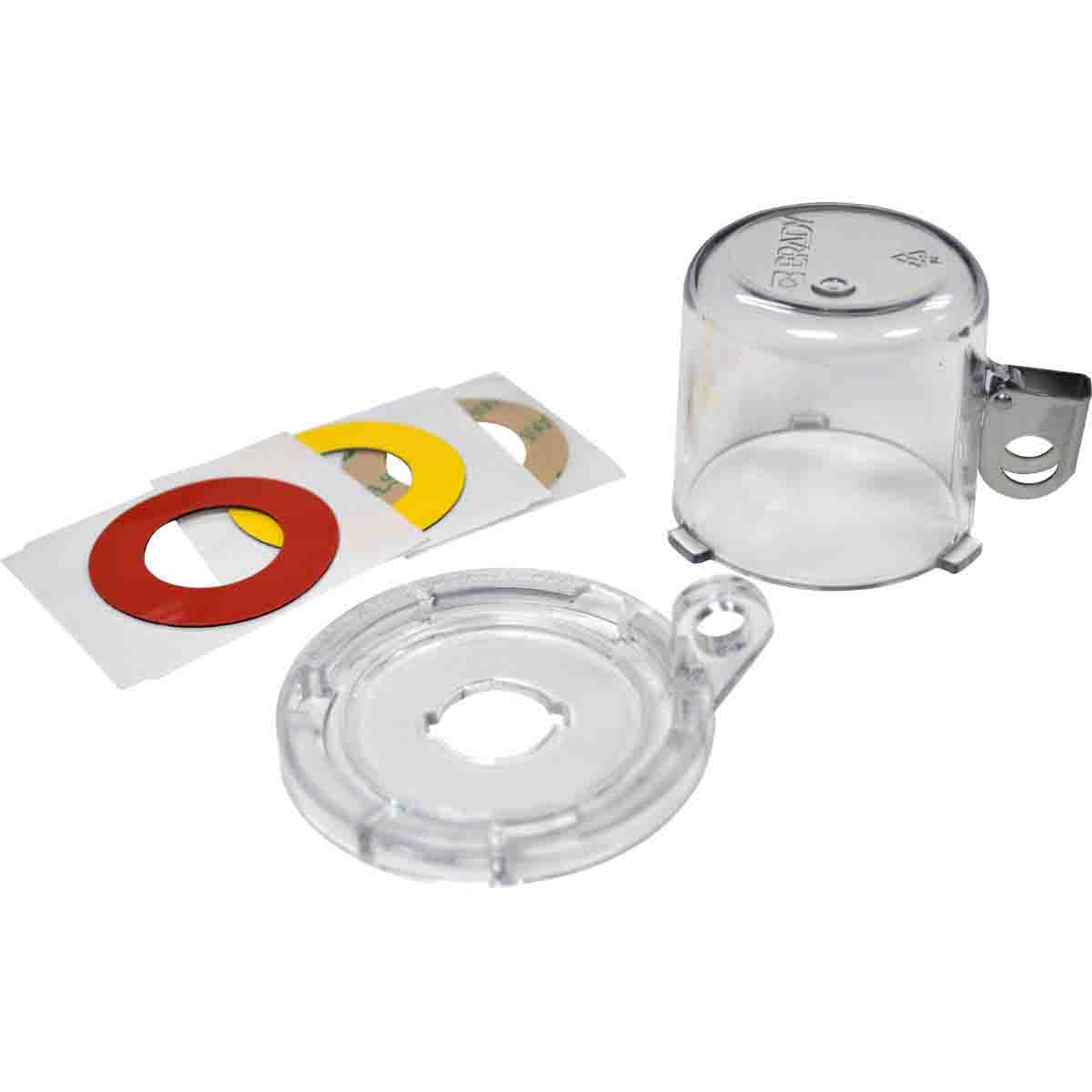 Brady Transparent 1-Lock Polycarbonate Push-button & Rotary Switch Lockouts, 7.00mm Shackle, 16mm Attachment