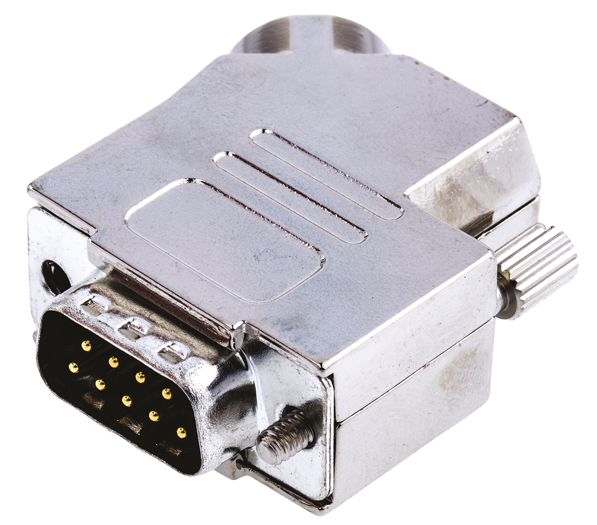 Amphenol Communications Solutions 9 Way 45 ° Panel Mount D-sub Connector Plug