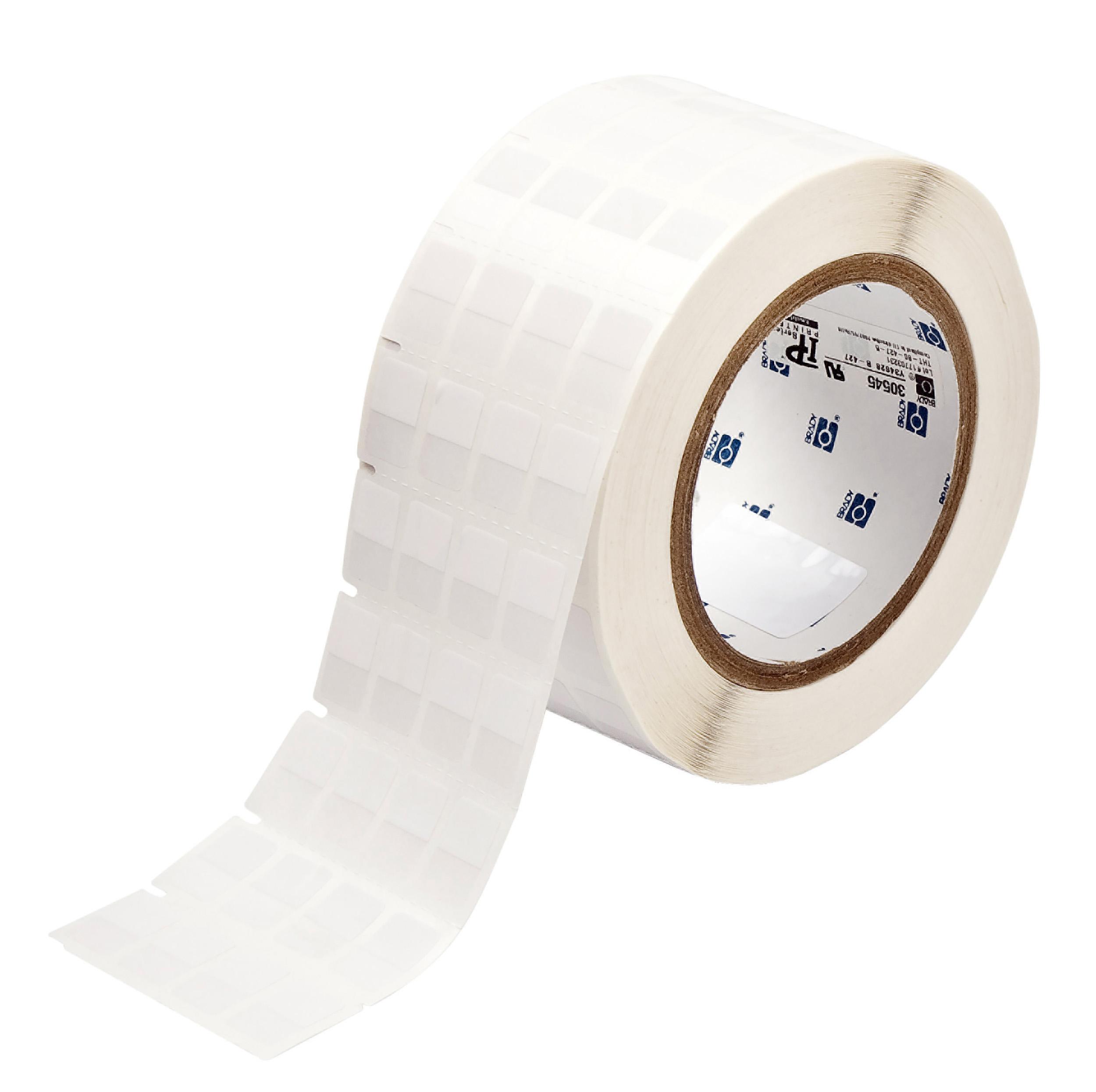 Brady B-427 on White, Transparent Cable Labels, 12.70 mm Width, 19.05mm Label Length