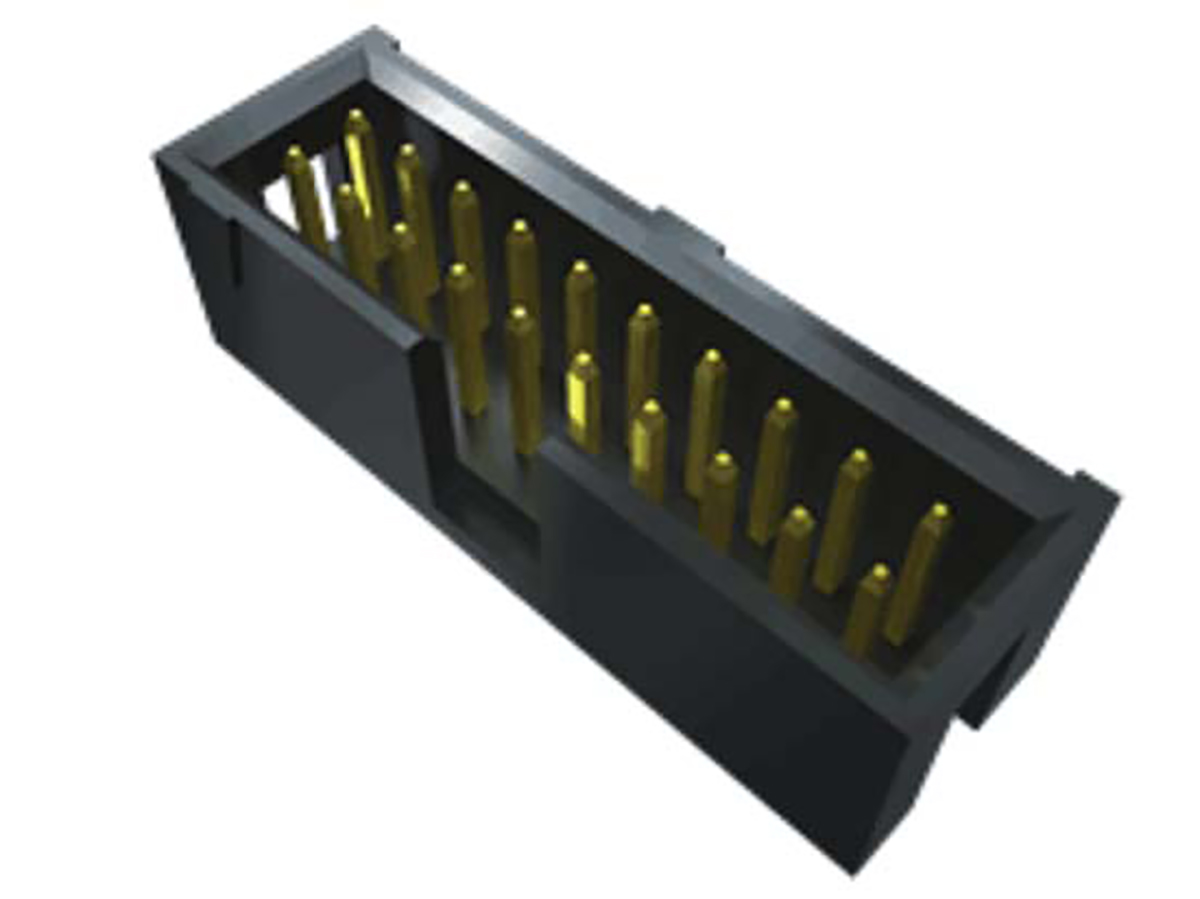 Samtec HTSS Series Straight Surface PCB Header, 5 Contact(s), 2.54 mm Pitch, 2 Row, Shrouded
