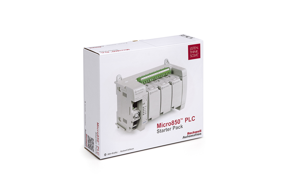Allen Bradley Micro 850 Starter Pack - Lite Series PLC CPU Starter Kit for Use with Micro 800 Controllers