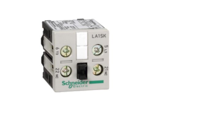 Schneider Electric Auxiliary Contact Block, 1 Contact, 1NC + 1NO, DIN Rail Mount, TeSys LA1SK