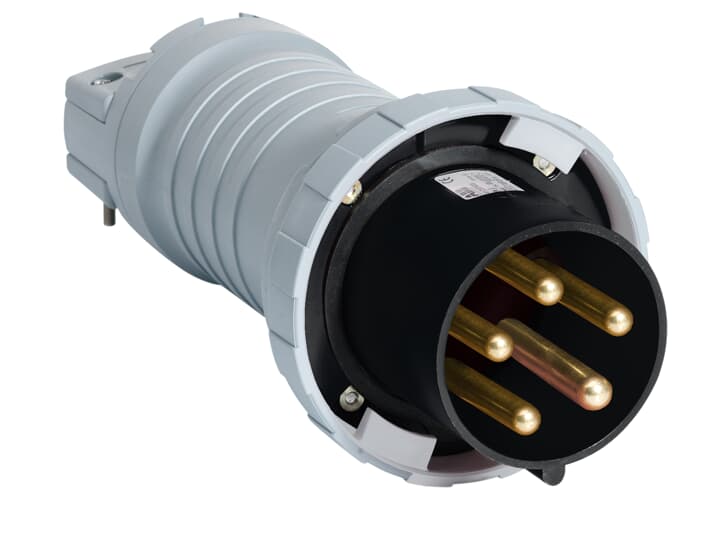 Amphenol Industrial, 2CMA1 IP67, IP69 Black 3P+N+E Industrial Power Plug, Rated At 125A, 500 V