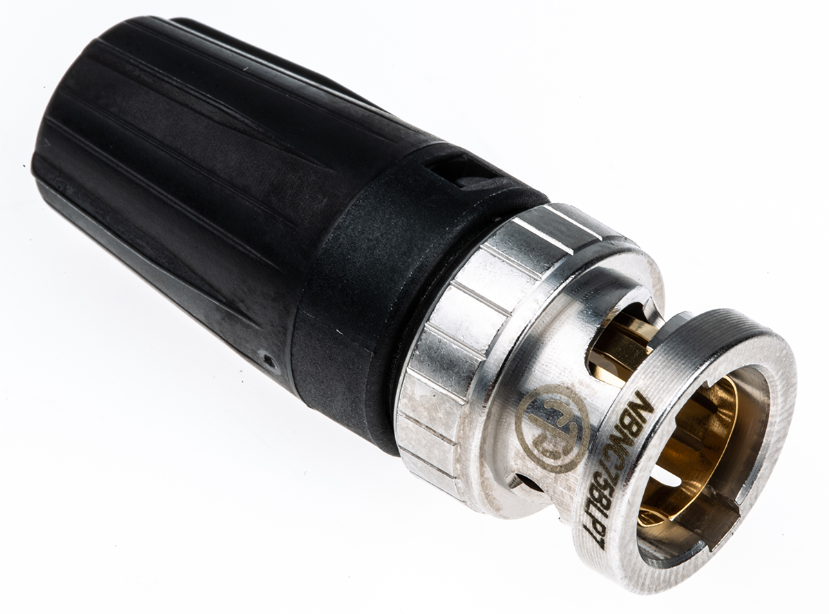 Neutrik, Plug Cable Mount BNC Connector, 75Ω, Crimp Termination, Straight Body
