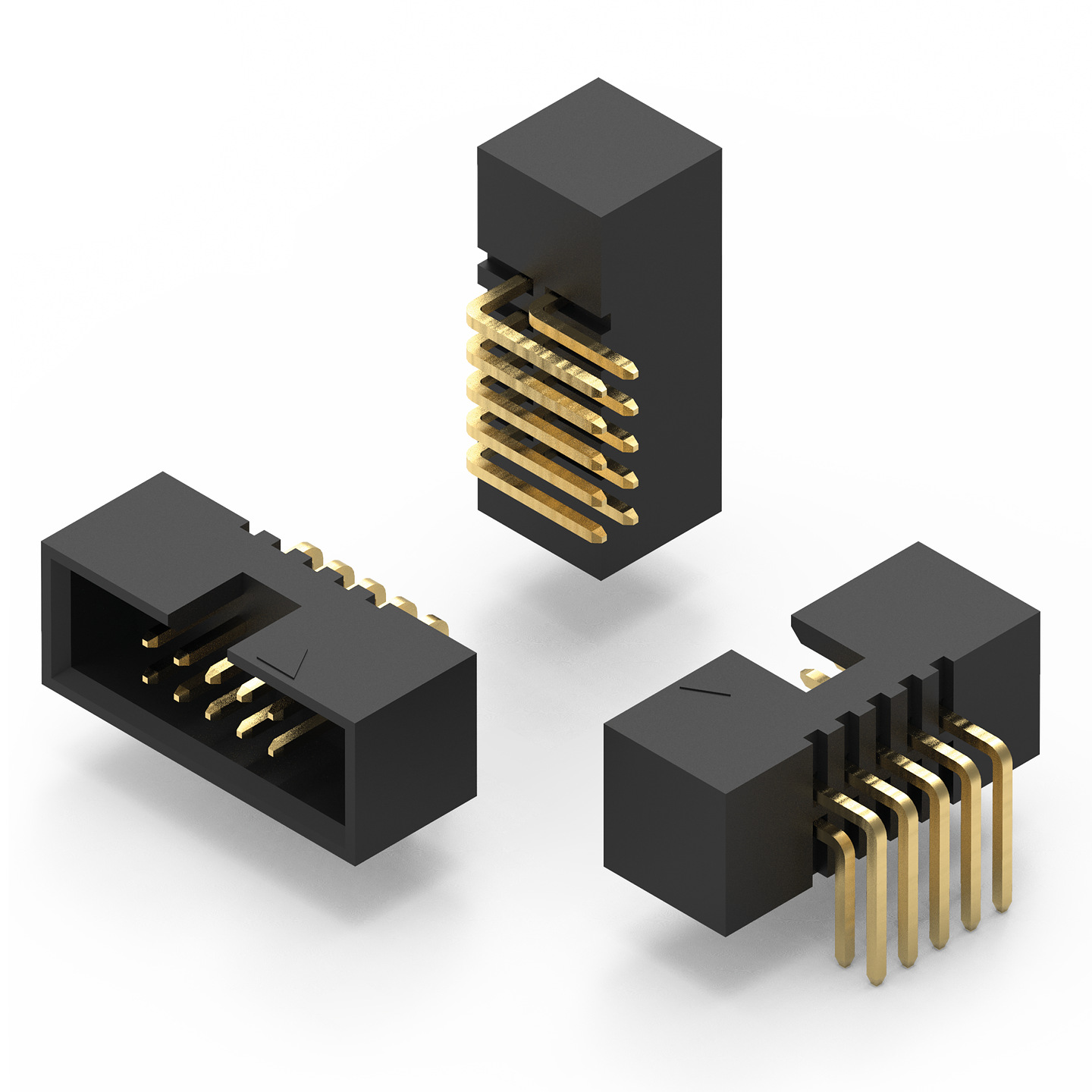 Wurth Elektronik WR-BHD Series Right Angle Surface PCB Header, 16 Contact(s), 1.27 mm Pitch, 2 Row, Shrouded