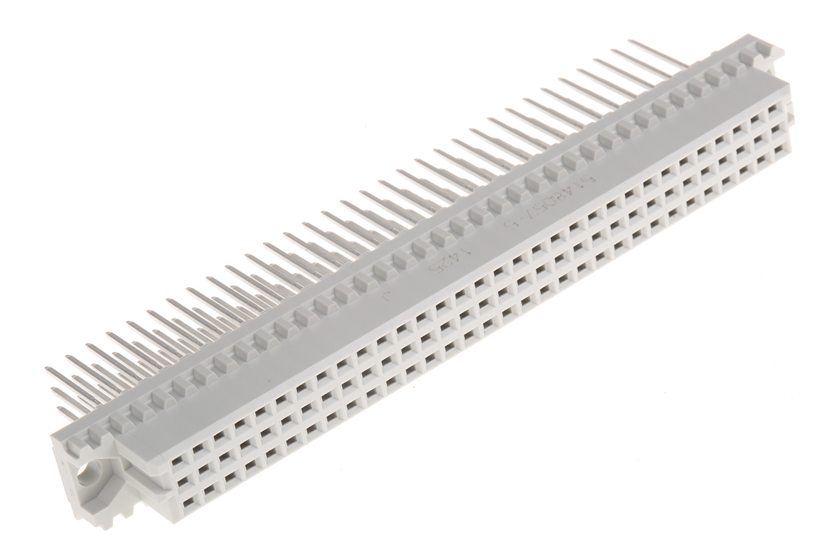 TE Connectivity Eurocard 96 Way 2.54mm Pitch, Type C Class C2, 3 Row, Straight DIN 41612 Connector, Socket