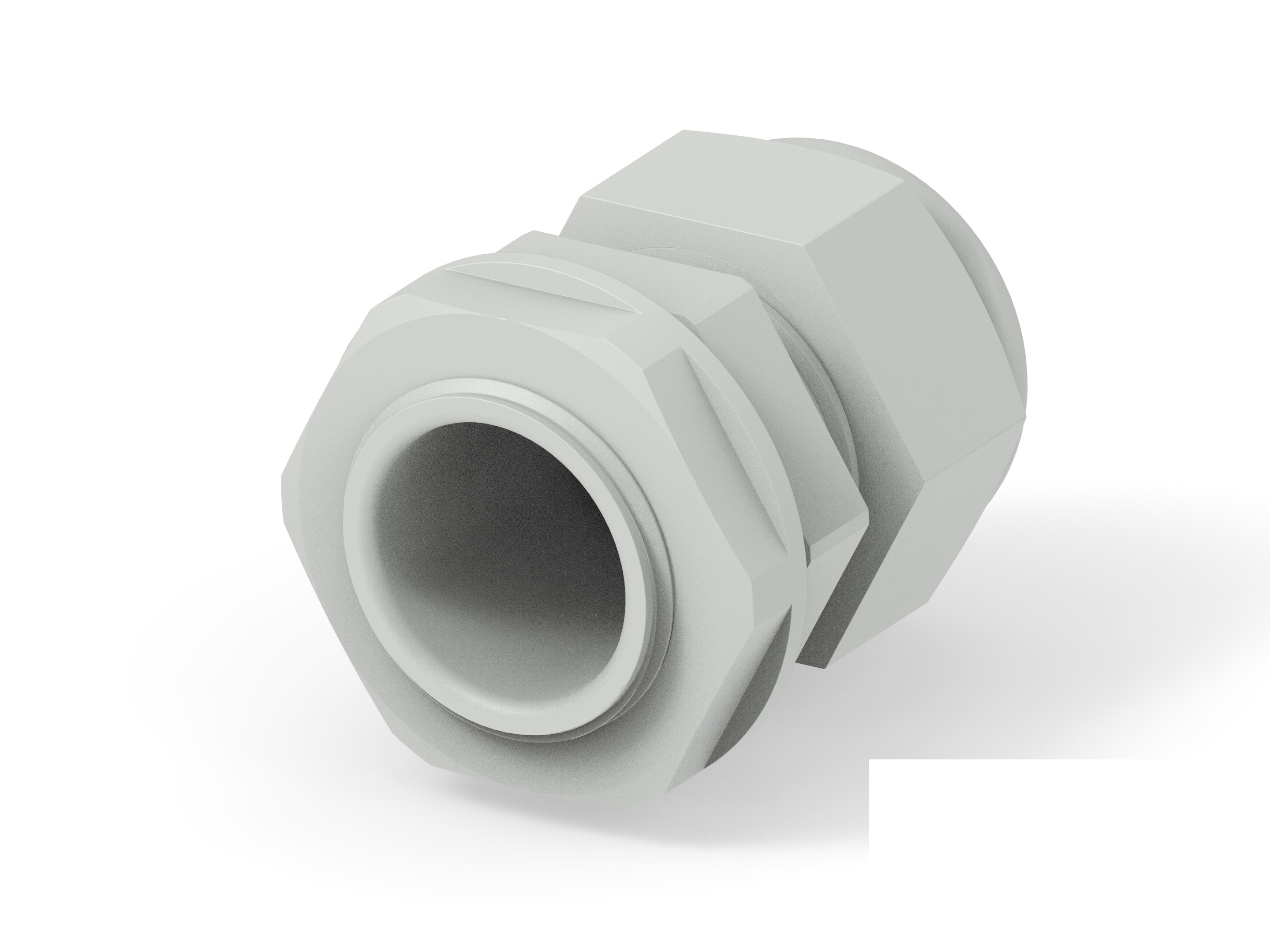 Entrelec 1SNG Series Light Grey PA 6 Cable Gland, PG16 Thread, 10mm min., 14mm max., IP66, IP68