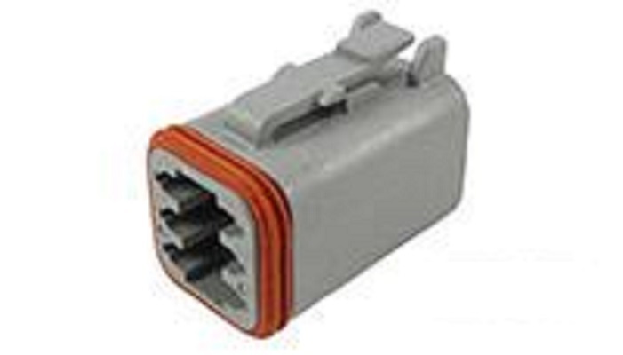 Deutsch, DT Automotive Connector Plug Grey Flange Mount 6 Way DT06-6S-C015