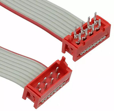 TE Connectivity Micro-MaTch Series Flat Ribbon Cable, 8-Way, 1.27mm Pitch, 200.5mm Length, Micro-MaTch IDC to