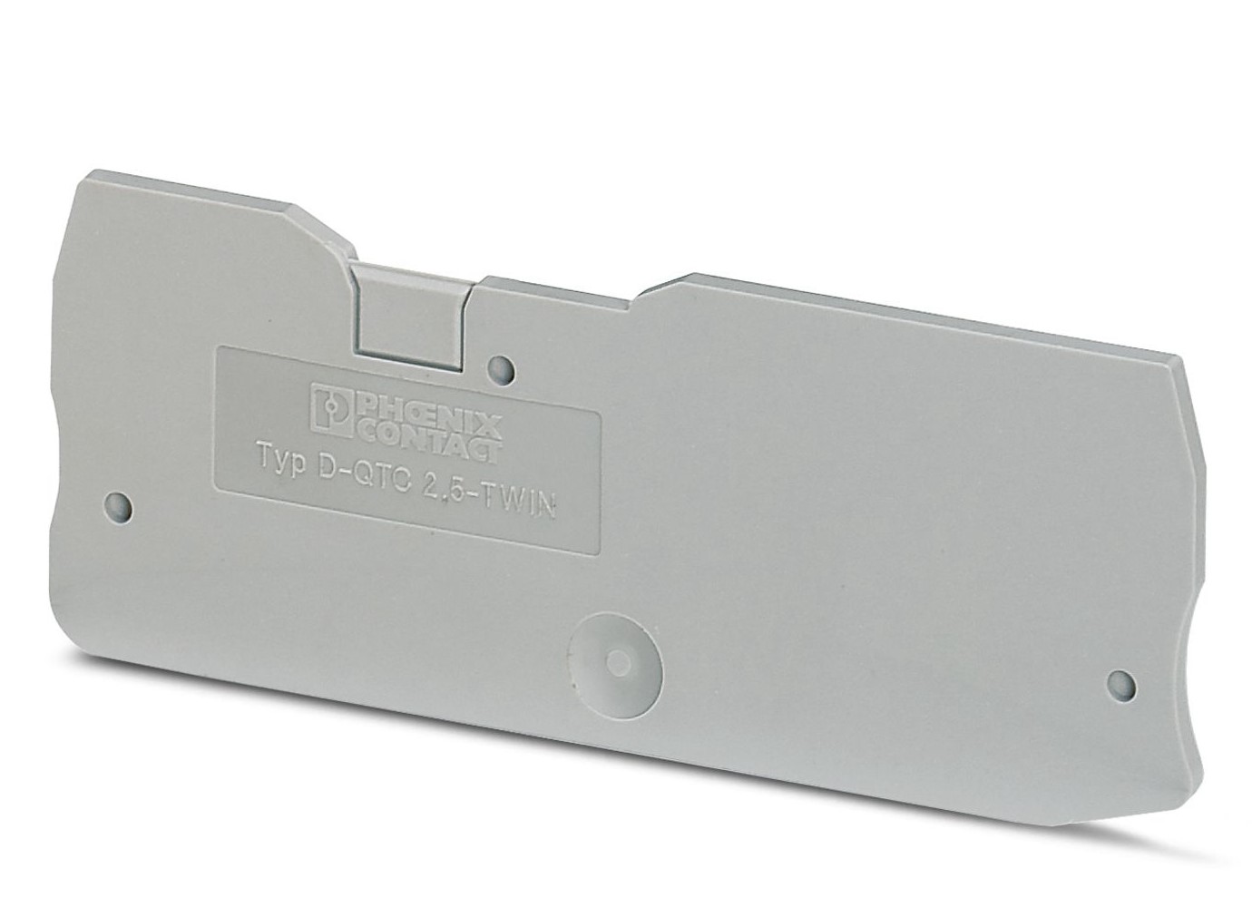 Phoenix Contact Clipline Series End Cover for Use with DIN Rail Terminal Blocks