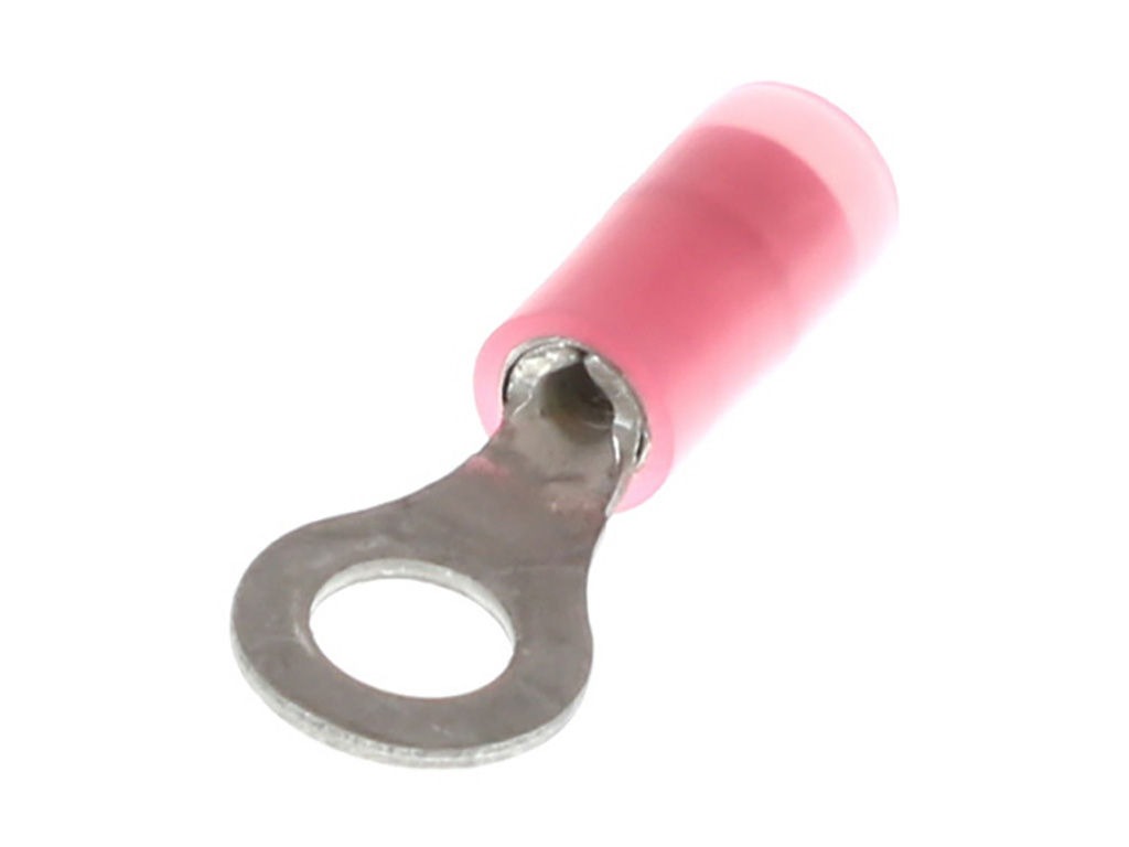Molex, 19073 Insulated Ring Terminal, 8 (M4) Stud Size, Red