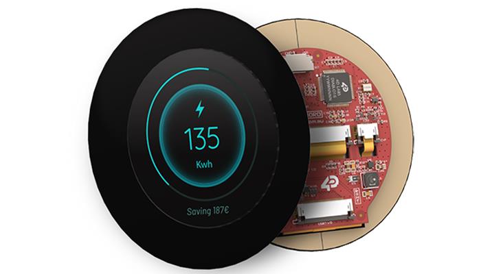 4D Systems uLCD-480RD-CTP-CLB TFT TFT LCD Display / Touch Screen, 2.1in, 480 x 480pixels