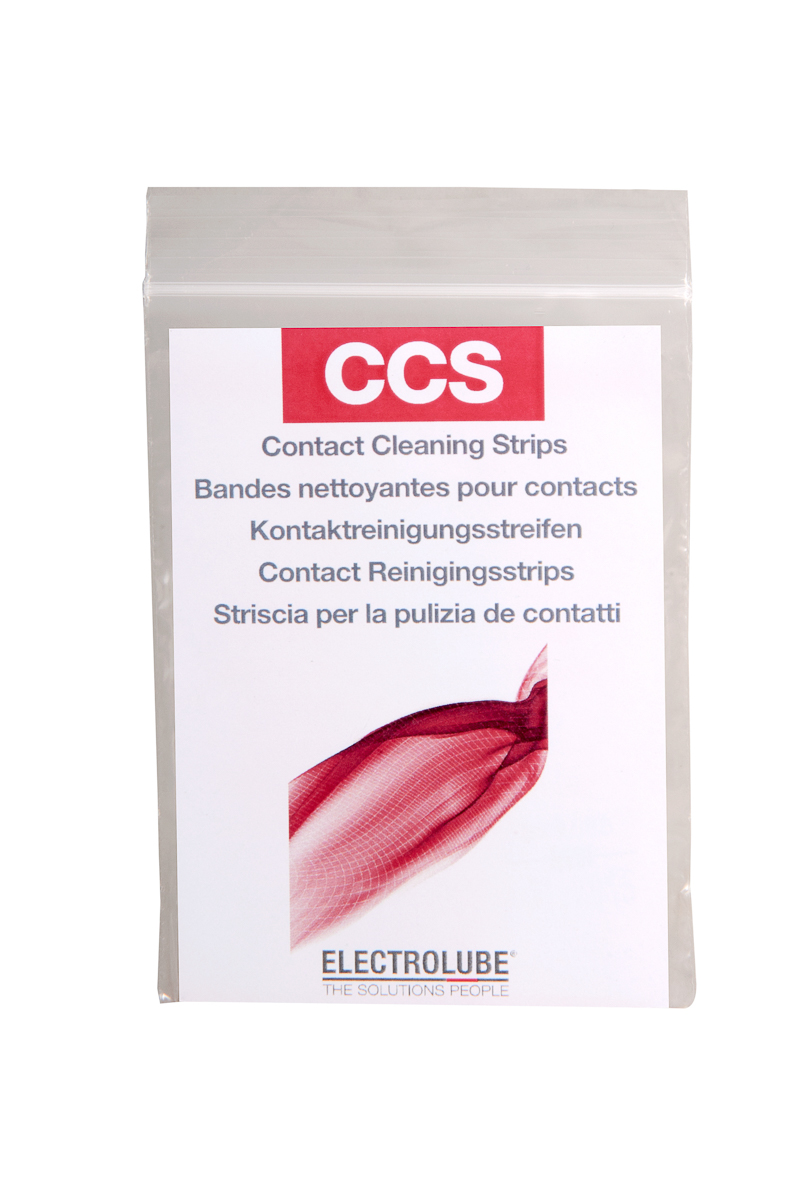 Electrolube CCS Contact Cleaning Strips Electrical Contact Cleaner 20 pcs Pack