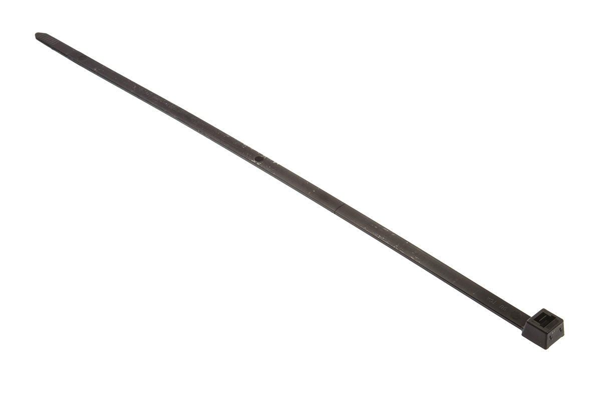 HellermannTyton Cable Tie, 365mm x 7.6 mm, Black Nylon, Pk-100