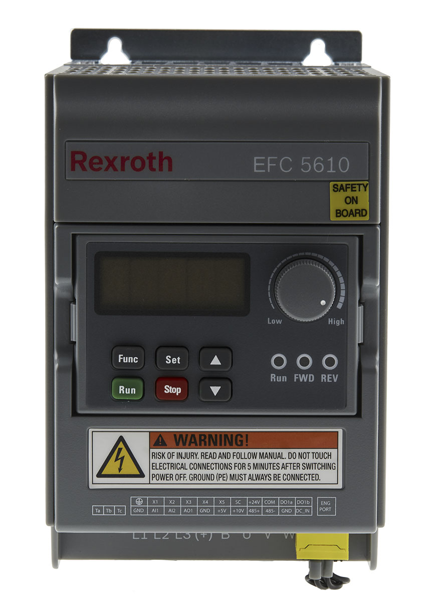 Bosch Rexroth Inverter Drive, 0.4 kW, 3 Phase, 380 V ac, 1.3 A, EFC 5610 Series
