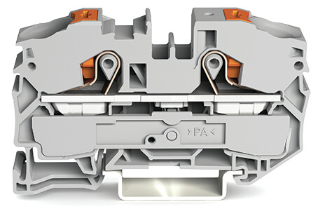 WAGO 2216-1201 TOPJOB S, 2216 Series Grey, 16mm², Single-Level, Push-In Cage Clamp Termination, ATEX, IECEx