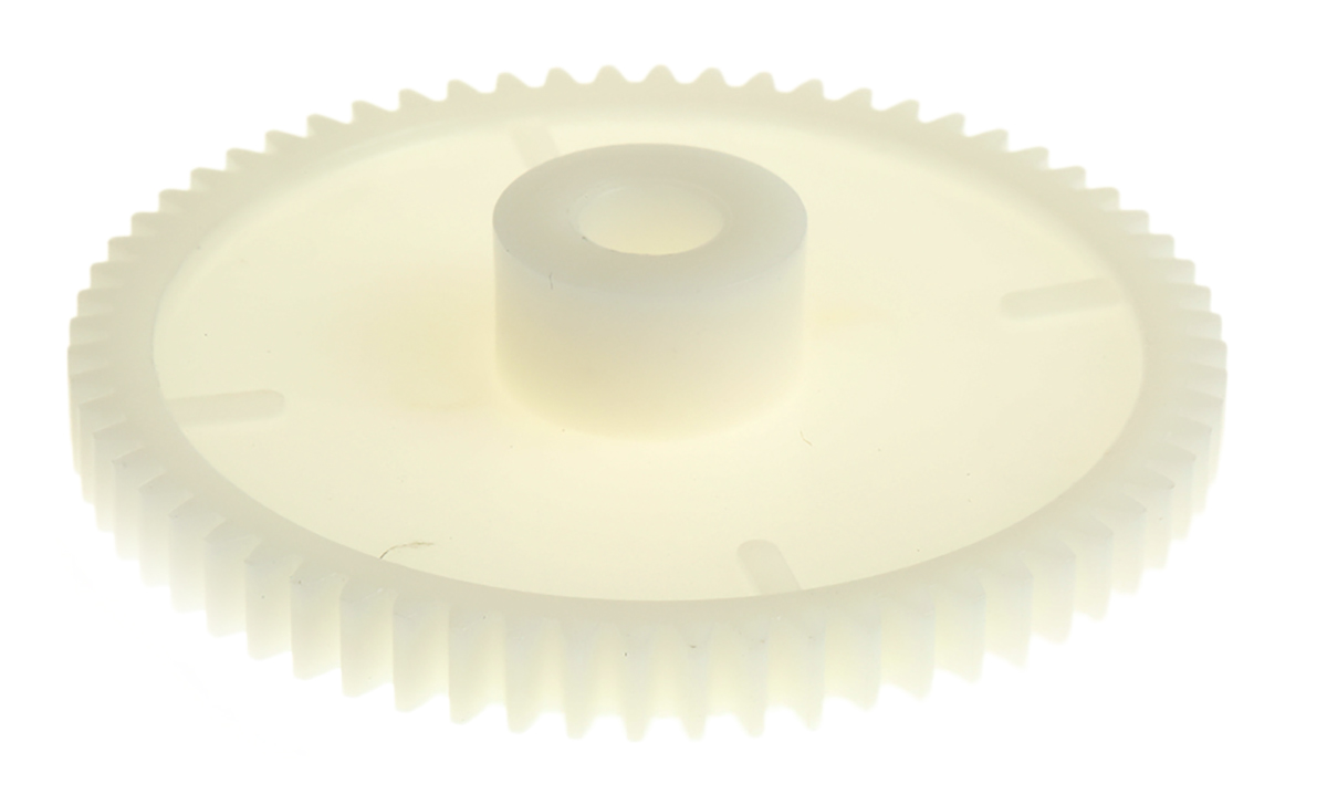 RS PRO POM 64 Teeth Spur Gear, 1 Module, 8mm Bore Diam, 64mm Pitch Diam, 18mm Hub Diam