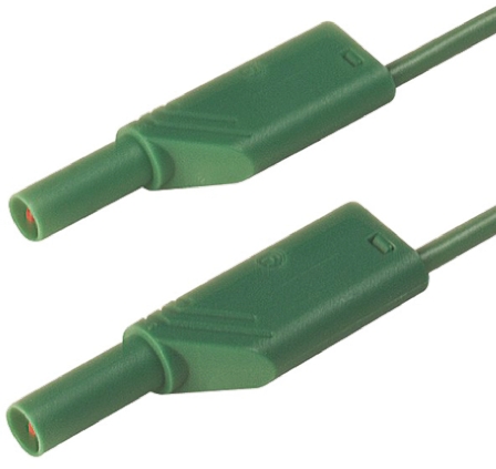Hirschmann Test & Measurement, 32A, 1000V ac/dc, Green, 2m Lead Length