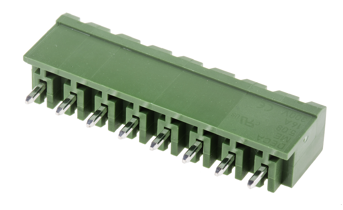 RS PRO, 5.08mm Pitch, 8 Way, , Pluggable Terminal Block, Header, Through Hole, Solder Termination