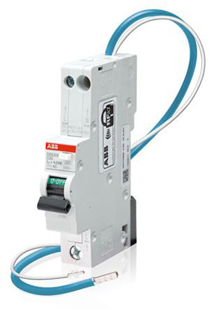 ABB RCBO, 32A Current Rating, 1P+N Poles, 30mA Trip Sensitivity, Type B, System Pro M Compact Range