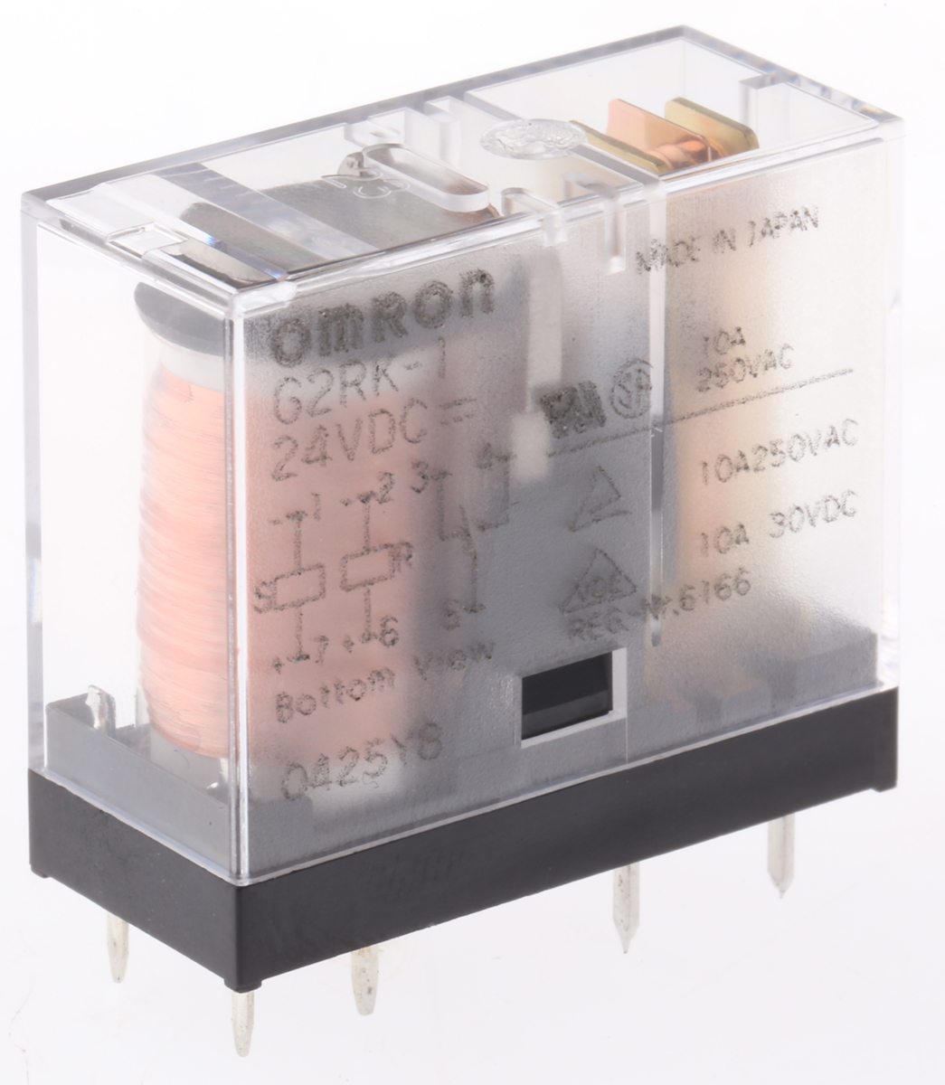 Omron PCB Mount Latching Power Relay, 24V dc Coil, 5A Switching Current, SPDT