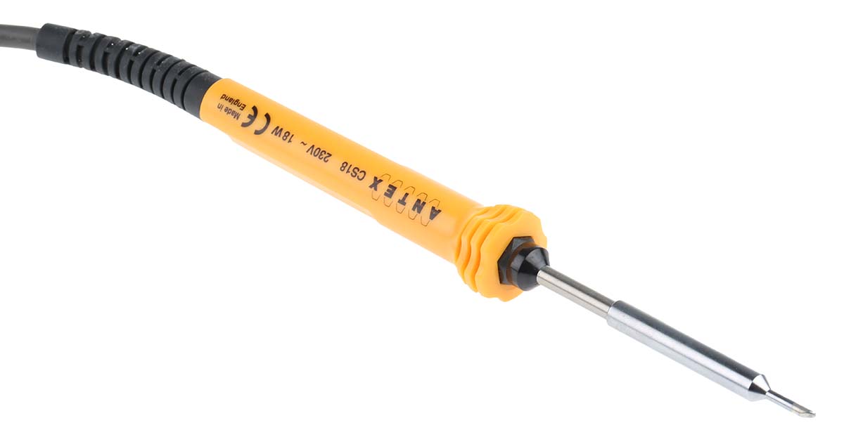 Antex Electronics Electric Soldering Iron, 230V, 18W