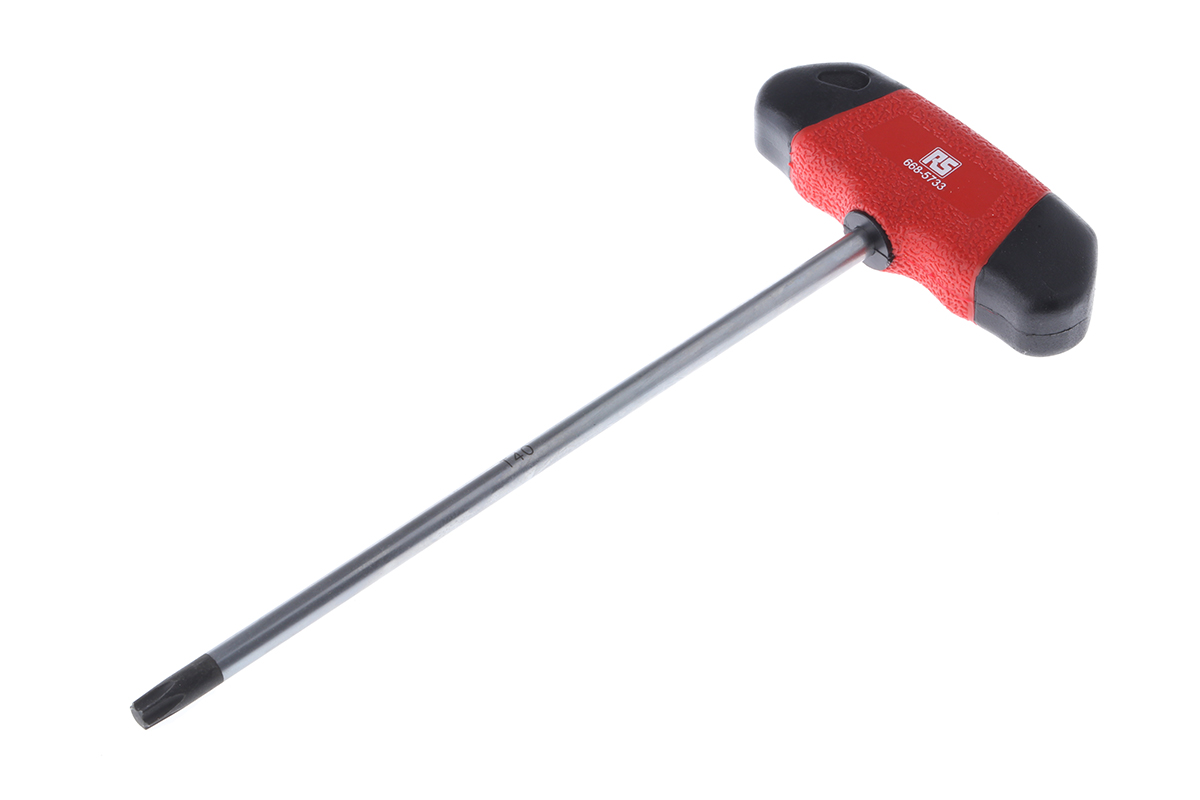 RS PRO 1-Piece Star Key, T40 Size, T Shape, Long Arm