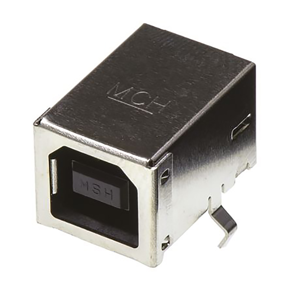 Molex Right Angle, Through Hole, Socket- Single Port Type B 2.0 USB Connector