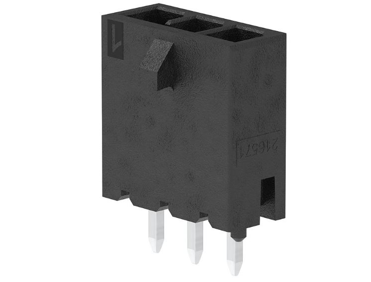 Molex Micro-Fit Series Vertical Through Hole PCB Header, 4 Contact(s), 3 mm Pitch, 1 Row, Shrouded